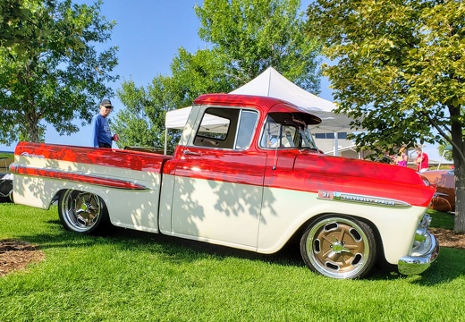 Chevy Apache in Red over White