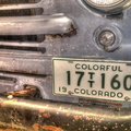 License Plate - Colorado 17 TT 160 1950 Painterly 3