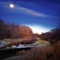 Poudre River Moonrise