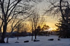 English Ranch Park Winter Sunrise