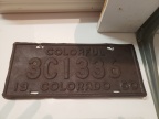 1950 All Rust License Plate
