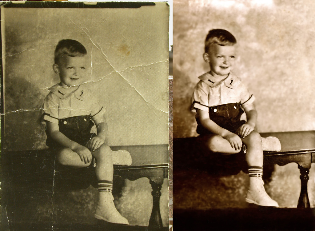 Photo Restoration Before and After