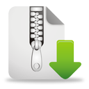 zip file download icon button